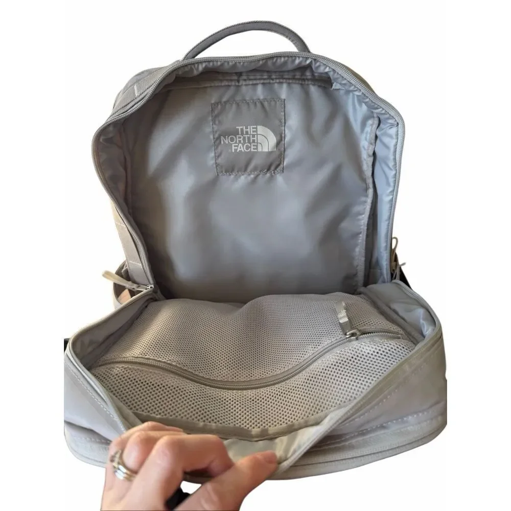 North Face Backpack Base Camp Voyager‎ NEW Daypack Cream Soapstone Stone Slab